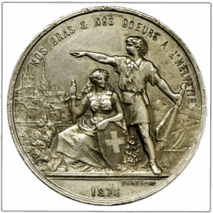 SUISSE 1876 Tir fédéral de Lausanne