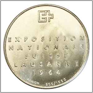 Suisse, Médaille, Exposition Nationale Suisse Lausanne - 1964 - SPL - Argent